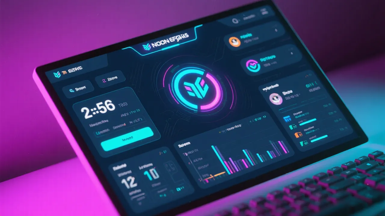 电竞数据看板与互动平台示意图